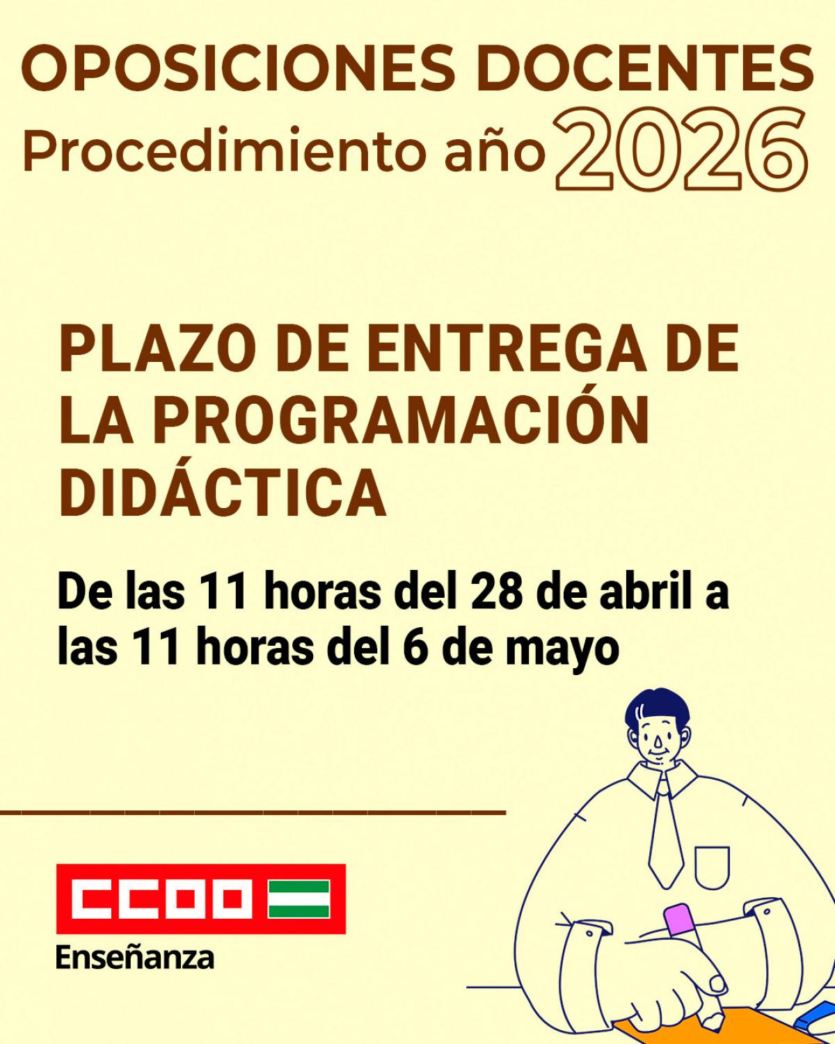 Plazo presentación de programación didáctica